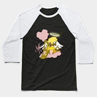 Grumpy Chicken Angel Baseball T-Shirt